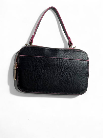 🌈 Karl Lagerfeld Paris Black Handbag – Colorful Logo Design 🎨✨