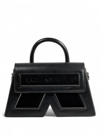 🖤 Karl Lagerfeld Iconic Black Geometric Handbag – Luxury Statement Bag ✨👜