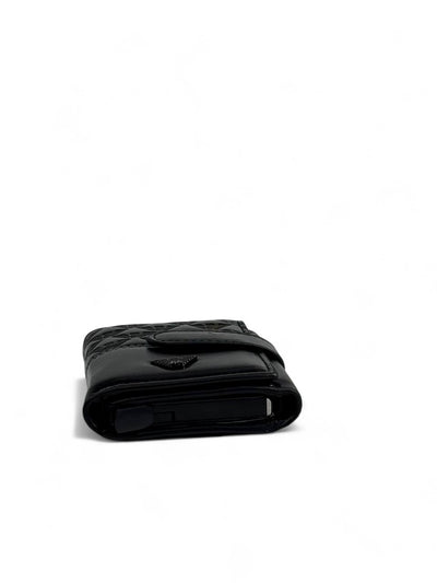 Emporio Armani Black Leather Wallet – Eagle Monogram Design