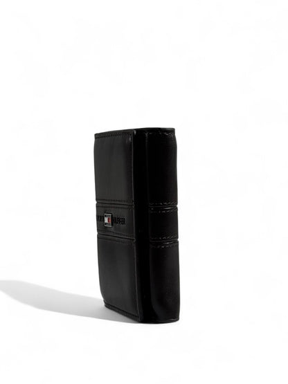 🤎 Tommy Hilfiger Dark Brown Leather Wallet – Signature Flag Logo 🇺🇸✨