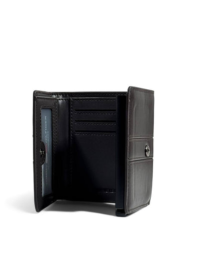 🤎 Tommy Hilfiger Dark Brown Leather Wallet – Signature Flag Logo 🇺🇸✨