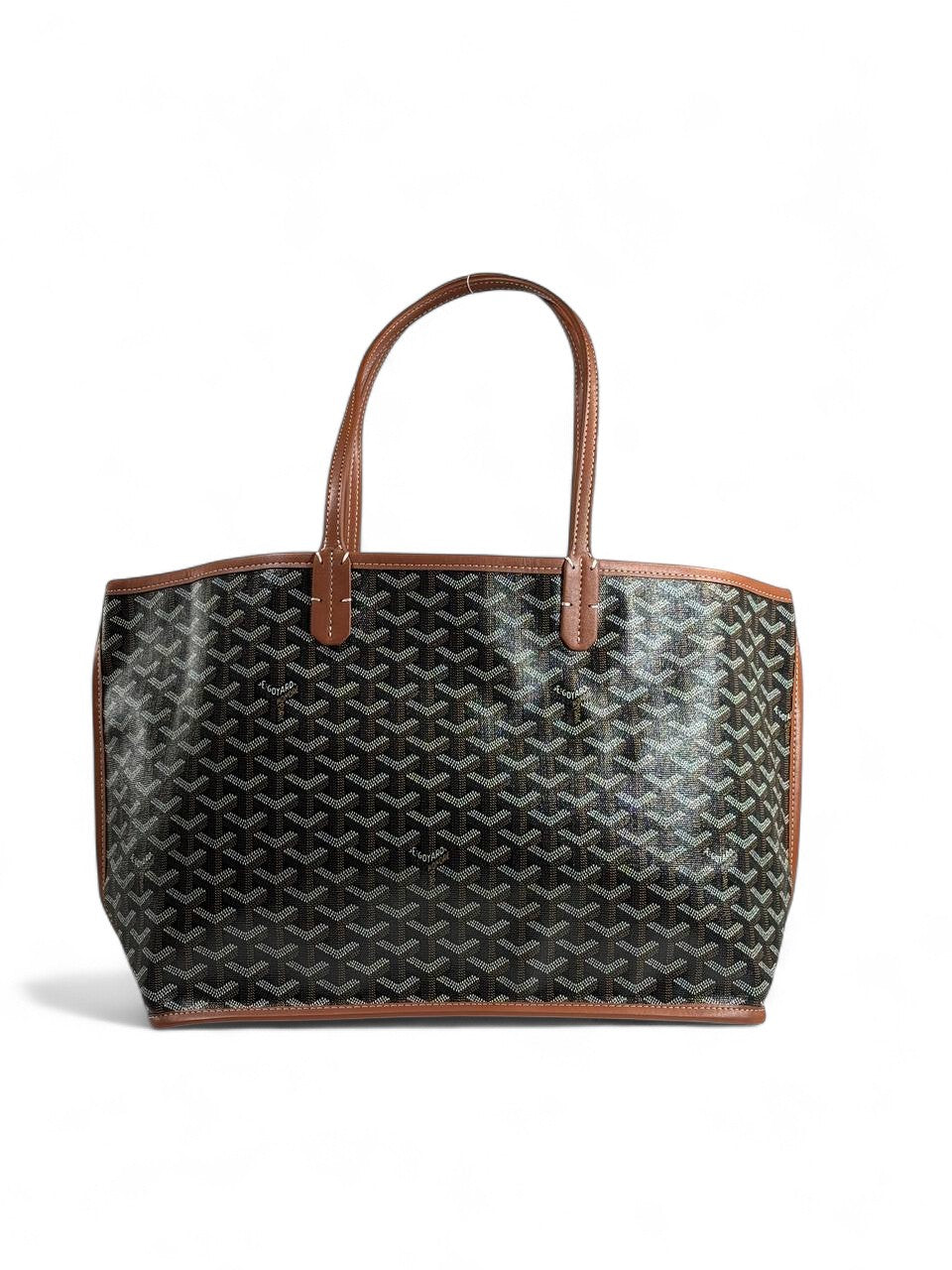 🖤 Goyard Saint Louis GM Tote Bag – Black & Brown Trim | Luxury Icon ✨