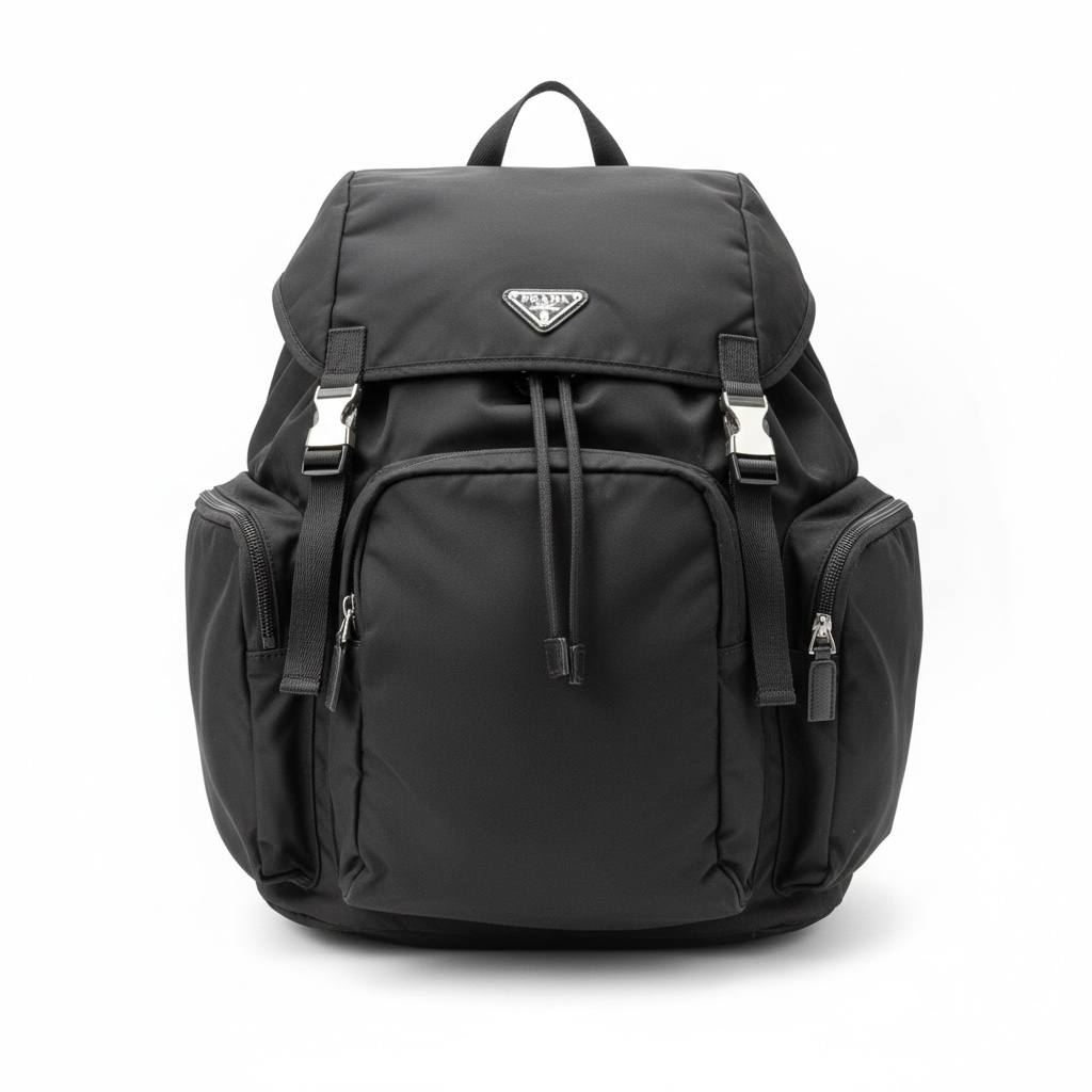 Prada Black Nylon Utility Backpack Premium Edition 🎒🖤✨