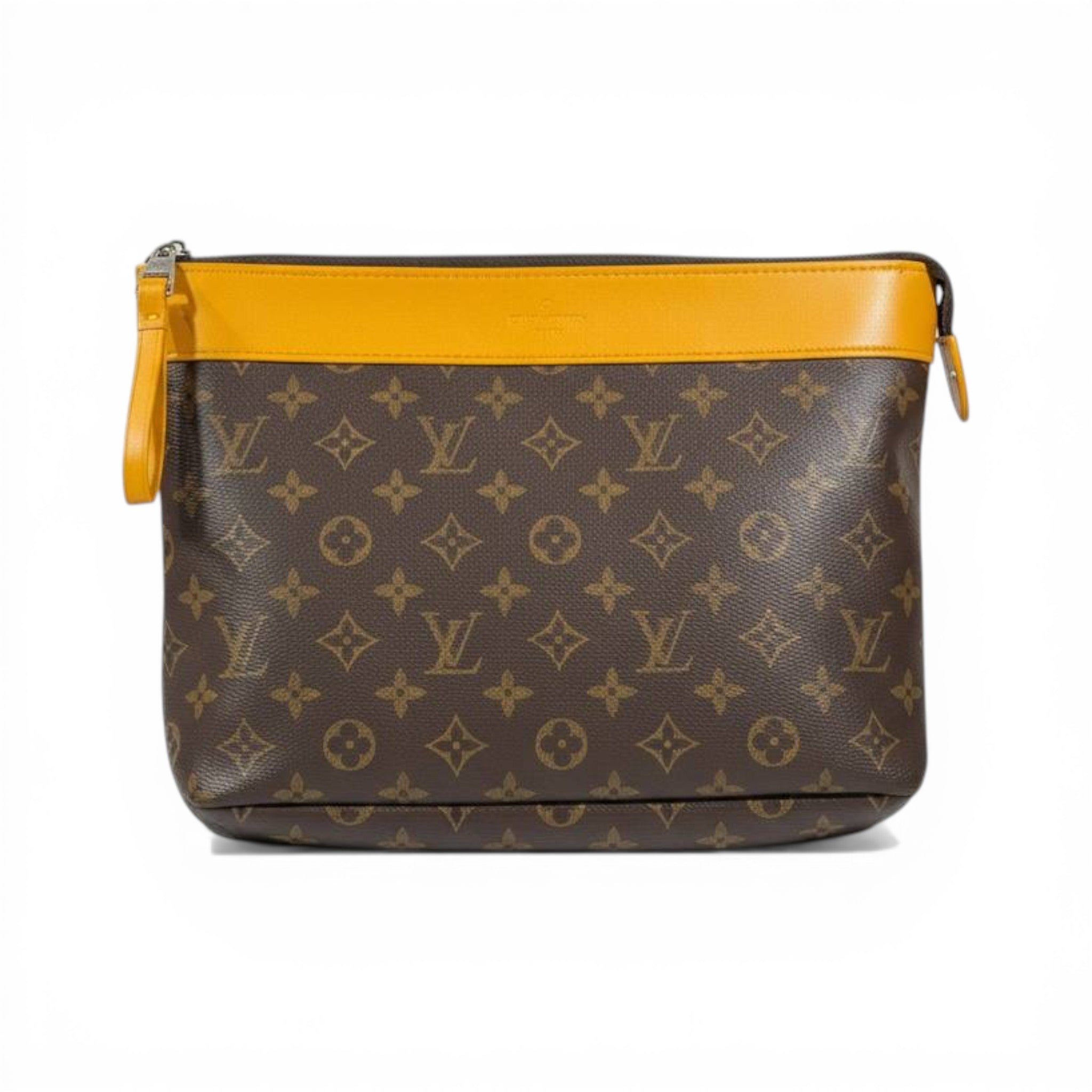 Louis Vuitton Monogram Yellow Wristlet Pouch Premium Edition 👜💛✨