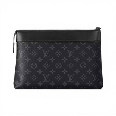 Louis Vuitton Black Monogram Wristlet Pouch Premium Edition 🖤👜✨
