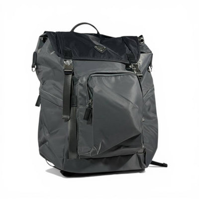 Prada Grey Nylon Utility Backpack Large Capacity Edition 🎒🩶✨