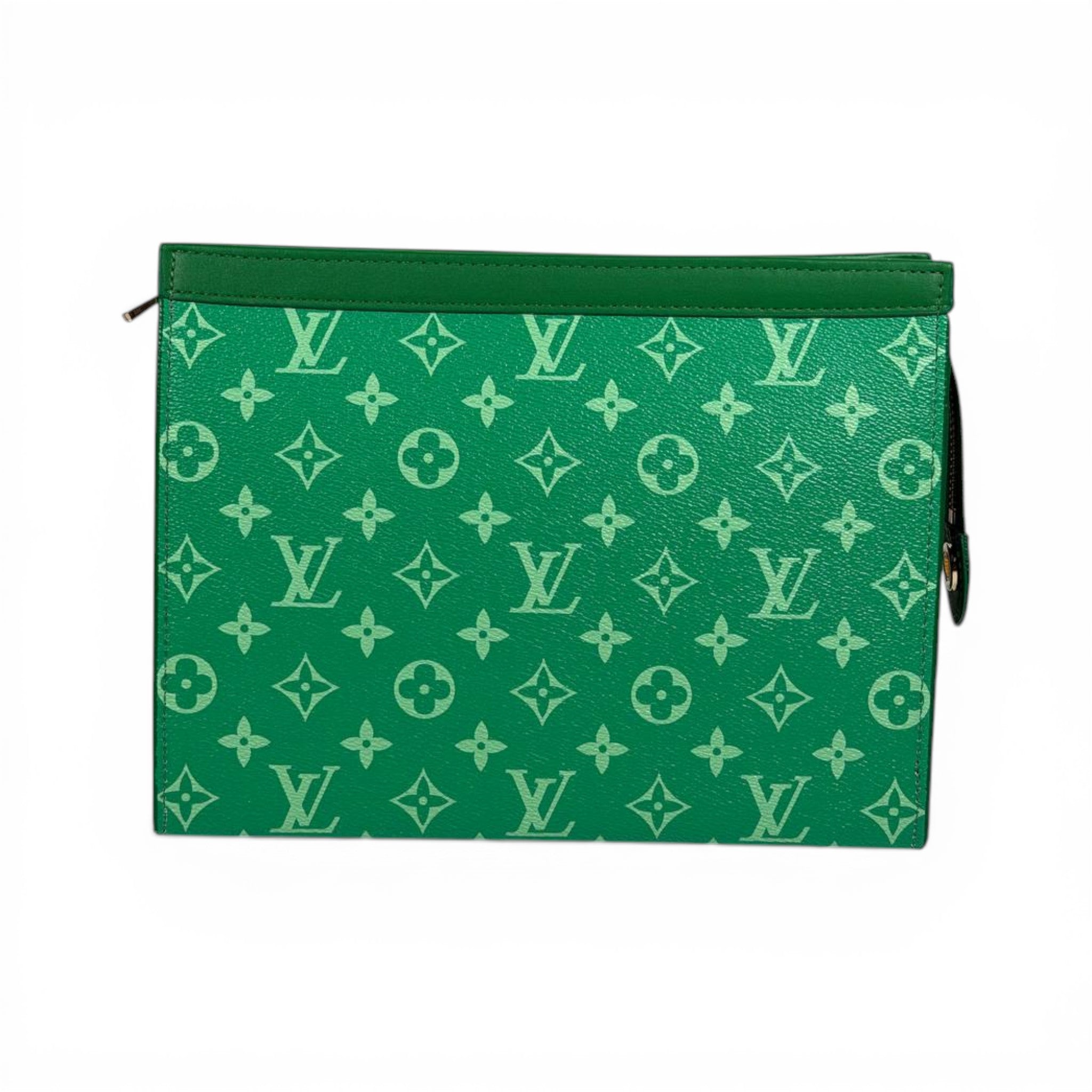 Louis Vuitton Emerald Green Monogram Zip Pouch 💚✨👜