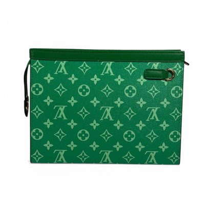 Louis Vuitton Emerald Green Monogram Zip Pouch 💚✨👜