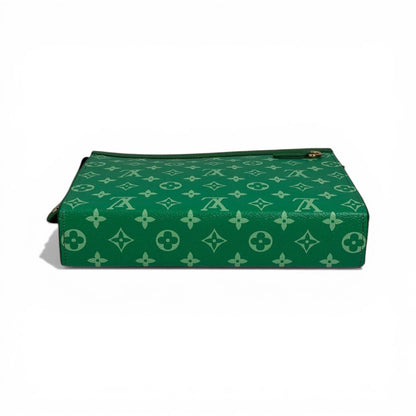 Louis Vuitton Emerald Green Monogram Zip Pouch 💚✨👜