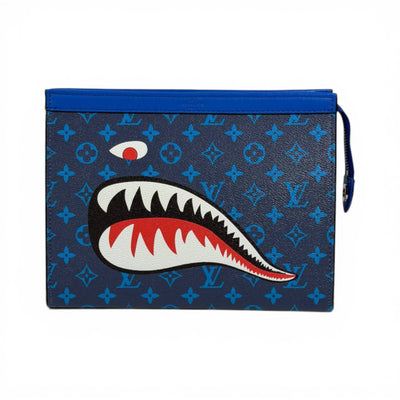 Louis Vuitton Shark Monster Blue Zip Pouch 💙🦈✨