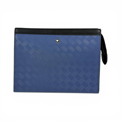 Montblanc Blue Luxury Zip Clutch Pouch 💙✨🖤