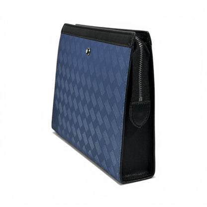 Montblanc Blue Luxury Zip Clutch Pouch 💙✨🖤