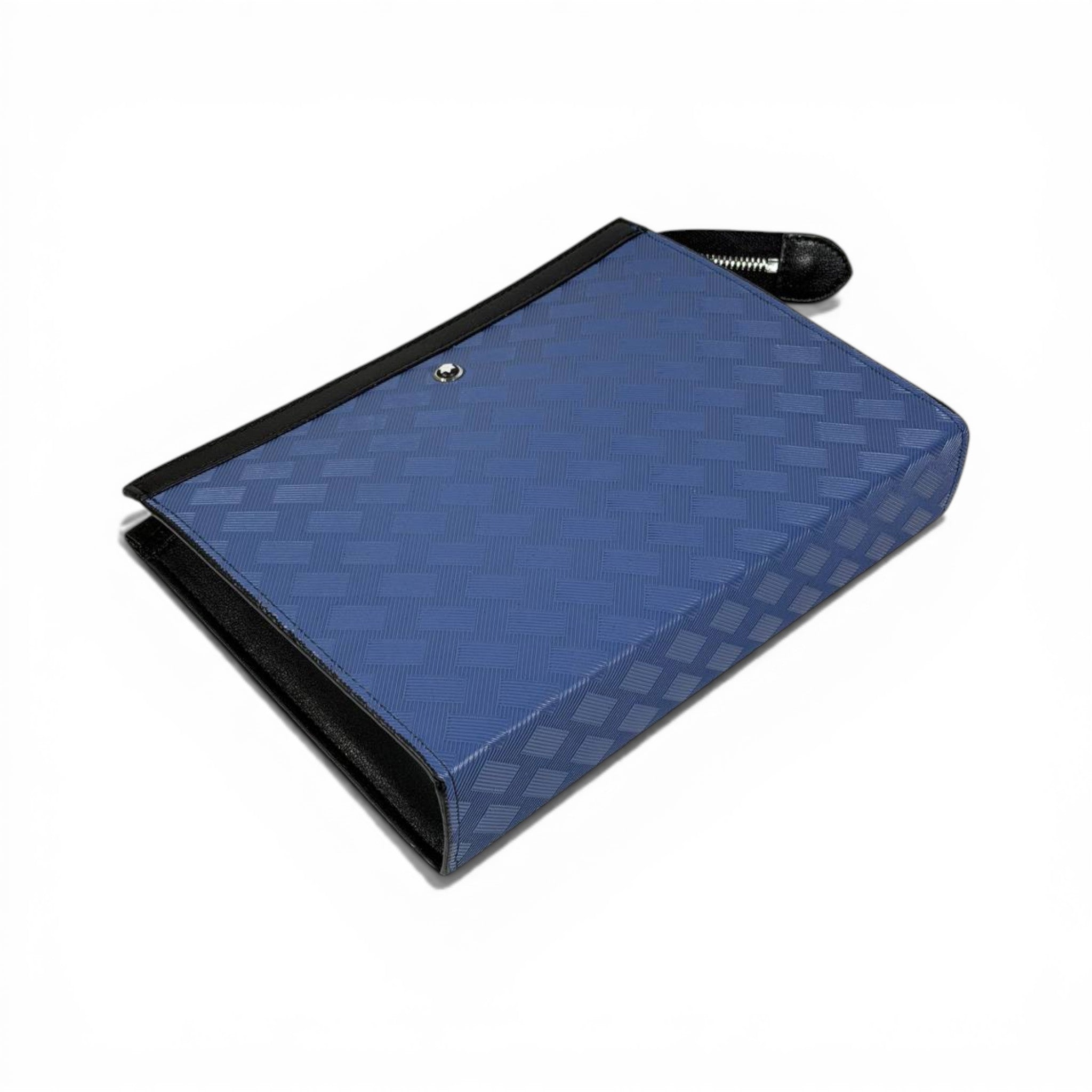 Montblanc Blue Luxury Zip Clutch Pouch 💙✨🖤