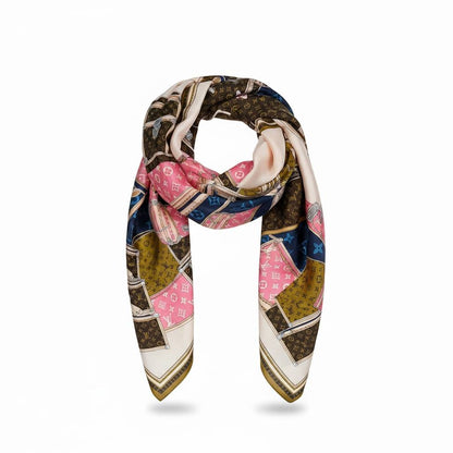 🧣 Louis Vuitton Multicolor Monogram Silk Scarf – Iconic Artistry & Luxury Style ✨