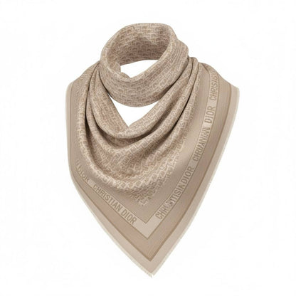 🧣 Dior Beige Oblique Monogram Scarf – Iconic Parisian Elegance ✨