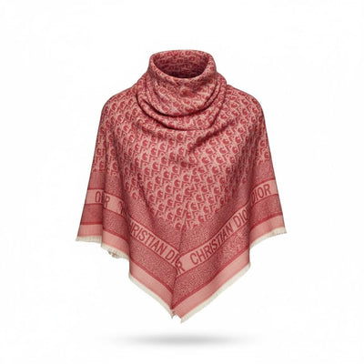🧣 Dior Oblique Red Monogram Scarf – Bold Parisian Elegance ✨