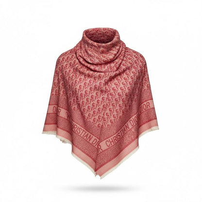 🧣 Dior Oblique Red Monogram Scarf – Bold Parisian Elegance ✨