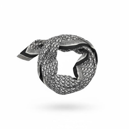 🧣 Dior Oblique Black & White Monogram Scarf – Modern Elegance & Iconic Style ✨
