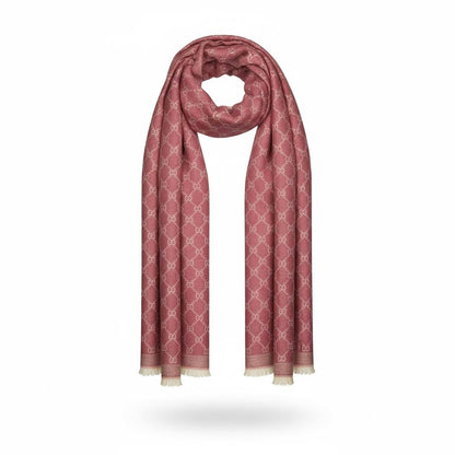 🧣 Gucci GG Monogram Rose Scarf – Iconic Italian Elegance ✨