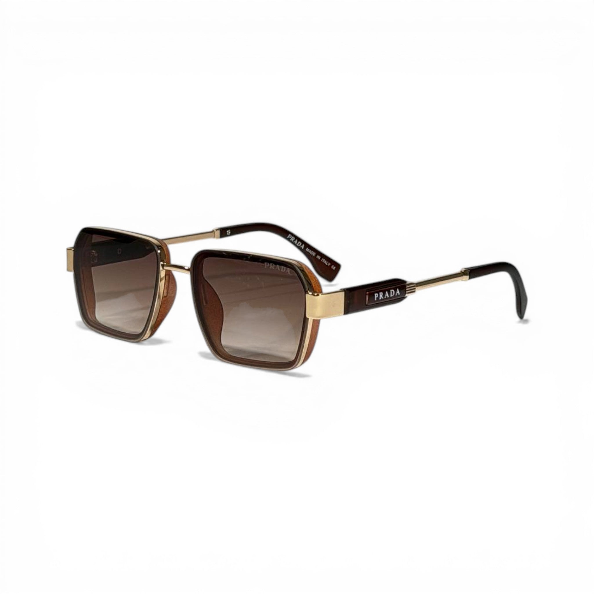 Prada Brown Gradient Luxe Square Sunglasses 🕶️🤎✨