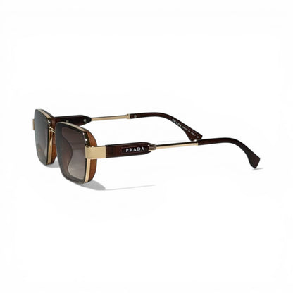 Prada Brown Gradient Luxe Square Sunglasses 🕶️🤎✨