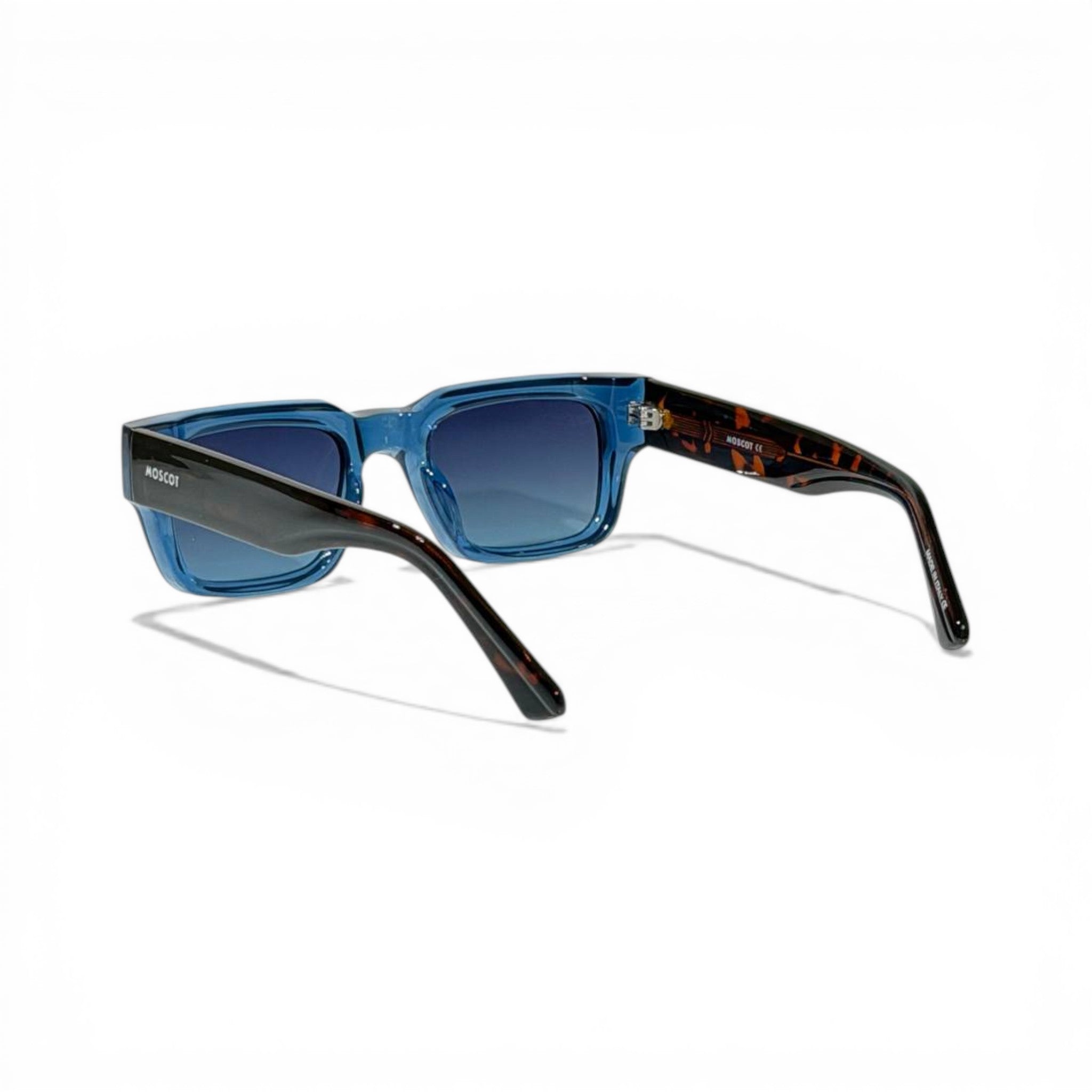 Moscot Blue Crystal Bold Square Sunglasses 🕶️💙✨