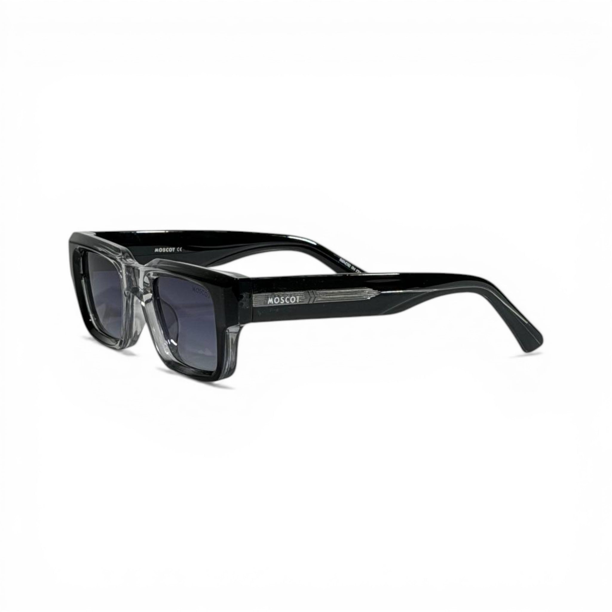 Moscot Smoke Crystal Bold Square Sunglasses 🕶️🖤✨