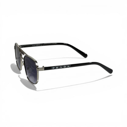 Prada Silver Aviator Square Sunglasses 🕶️✨⚡