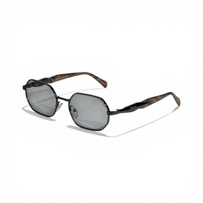 Prada Black Geometric Wood-Touch Sunglasses 🕶️✨🖤