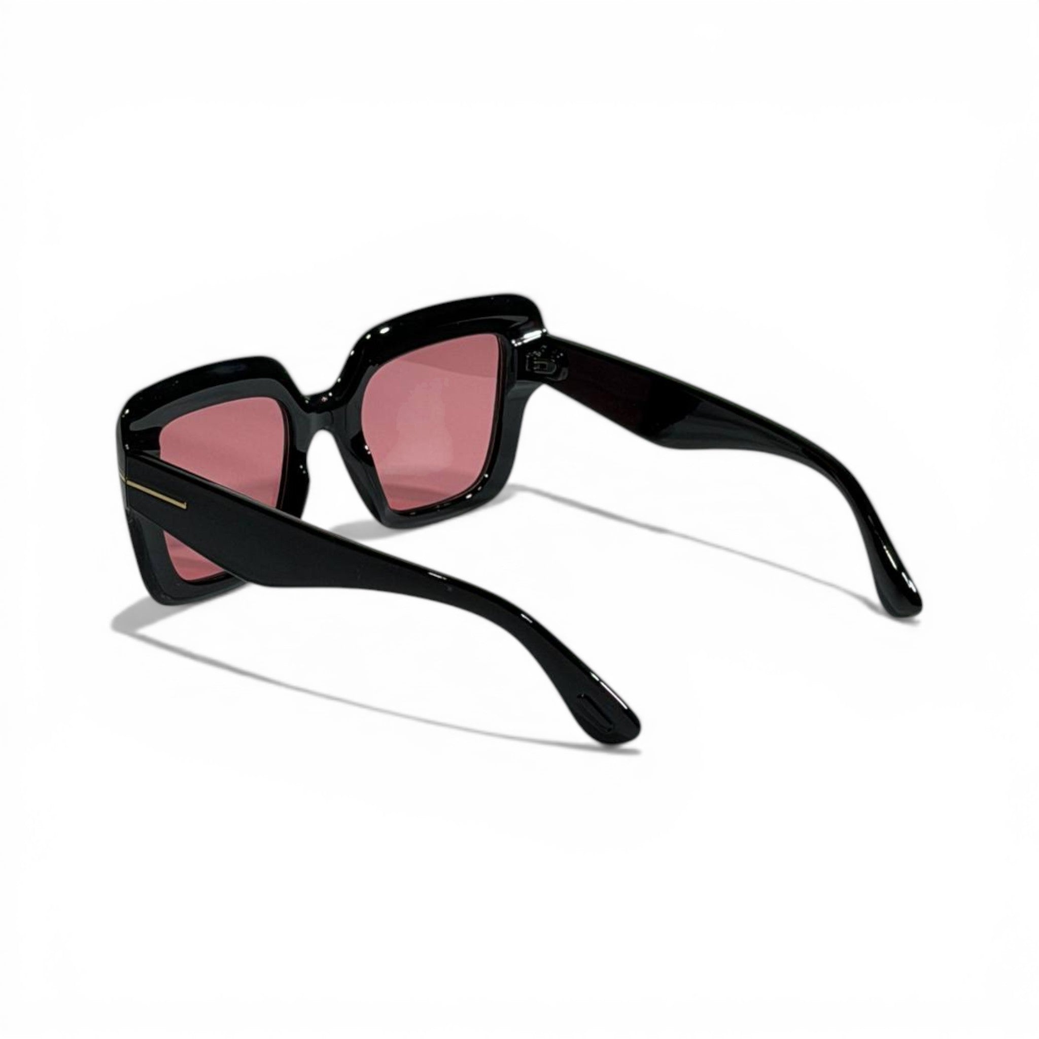 Tom Ford Inspired Black Glam Pink Lens Sunglasses 🕶️✨💗