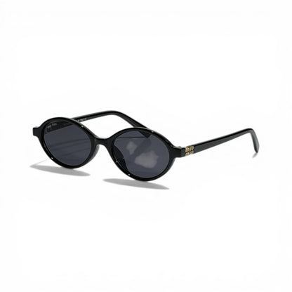 Miu Miu Noir Oval Luxe Sunglasses 🕶️✨🖤