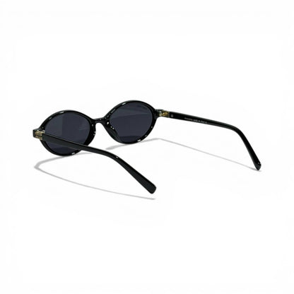 Miu Miu Noir Oval Luxe Sunglasses 🕶️✨🖤