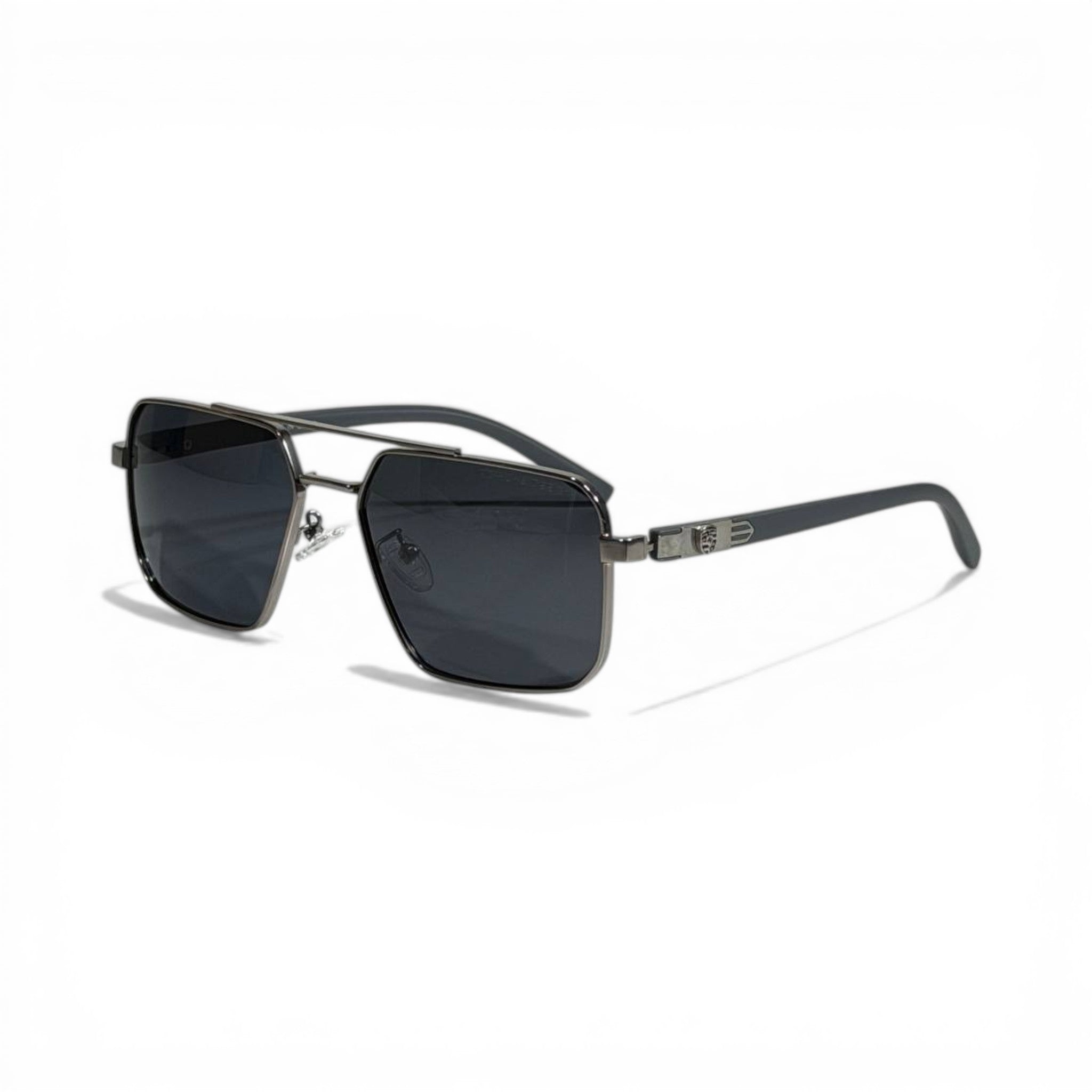 Porsche Design Titanium Square Shield Sunglasses 🕶️⚡🩶