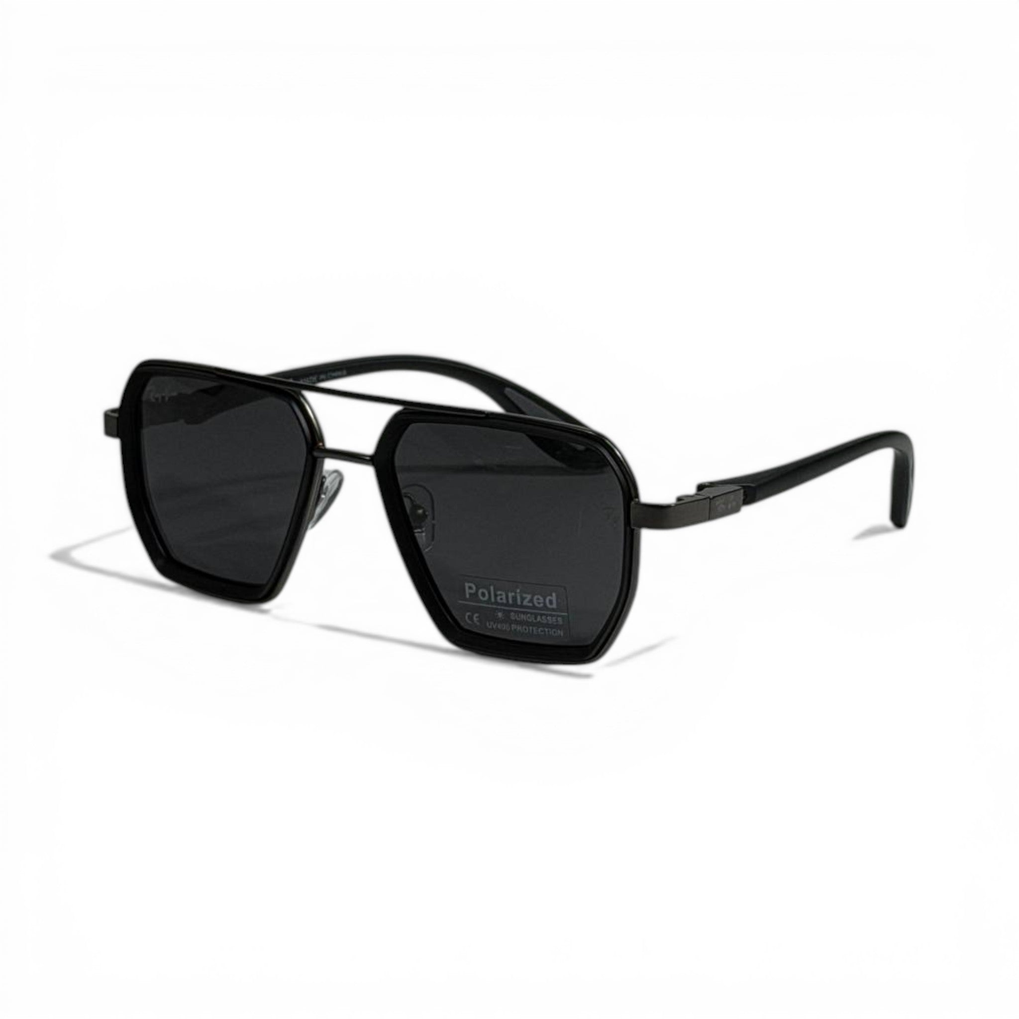 Ray-Ban Polarized Black Geometric Signature Sunglasses 🕶️⚫✨