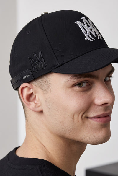 Amiri Crystal MA Logo Baseball Cap – Black