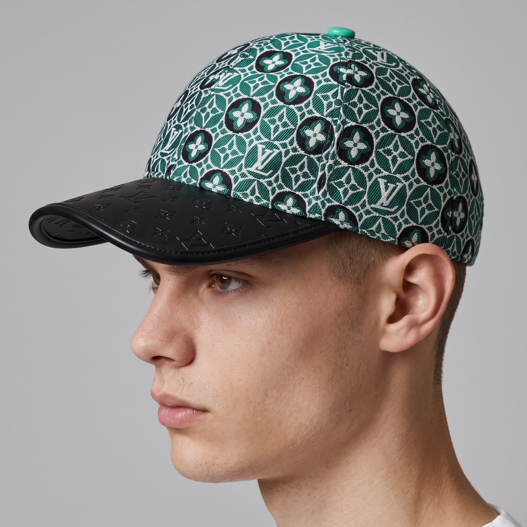 Louis Vuitton Monogram Jacquard Baseball Cap – Green & Black