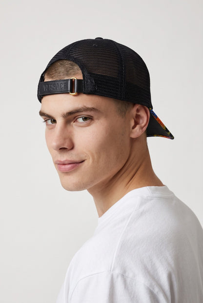 Versace Medusa Trucker Cap – Black & Gold