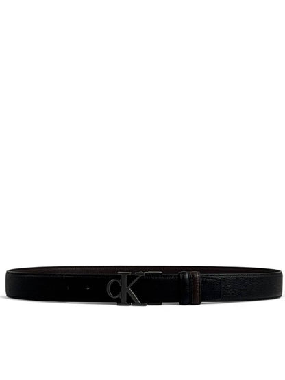 🖤 Calvin Klein Style Double-Face Belt – 115 cm | Matte Black “CK” Buckle ⚡ | Reversible Sleek Finish ✨
