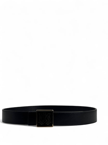 Amiri Black Square Buckle Belt – 110 cm 🖤✨