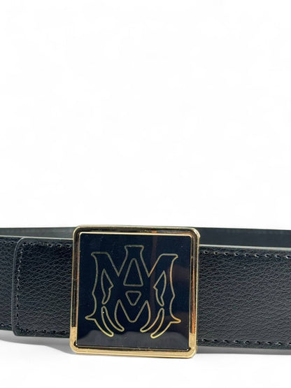 Amiri Black Square Buckle Belt – 110 cm 🖤✨