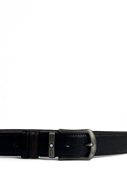 Montblanc Reversible Leather Belt 110 cm 🖤🤎 | Elegant Black & Brown | Signature Buckle
