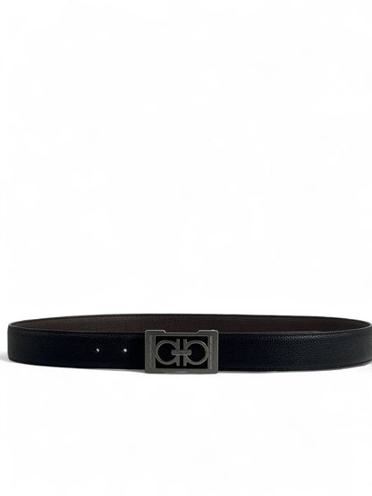 Ferragamo Reversible Leather Belt 120 cm 🖤🤍 | Double-Face | Iconic Gancini Buckle