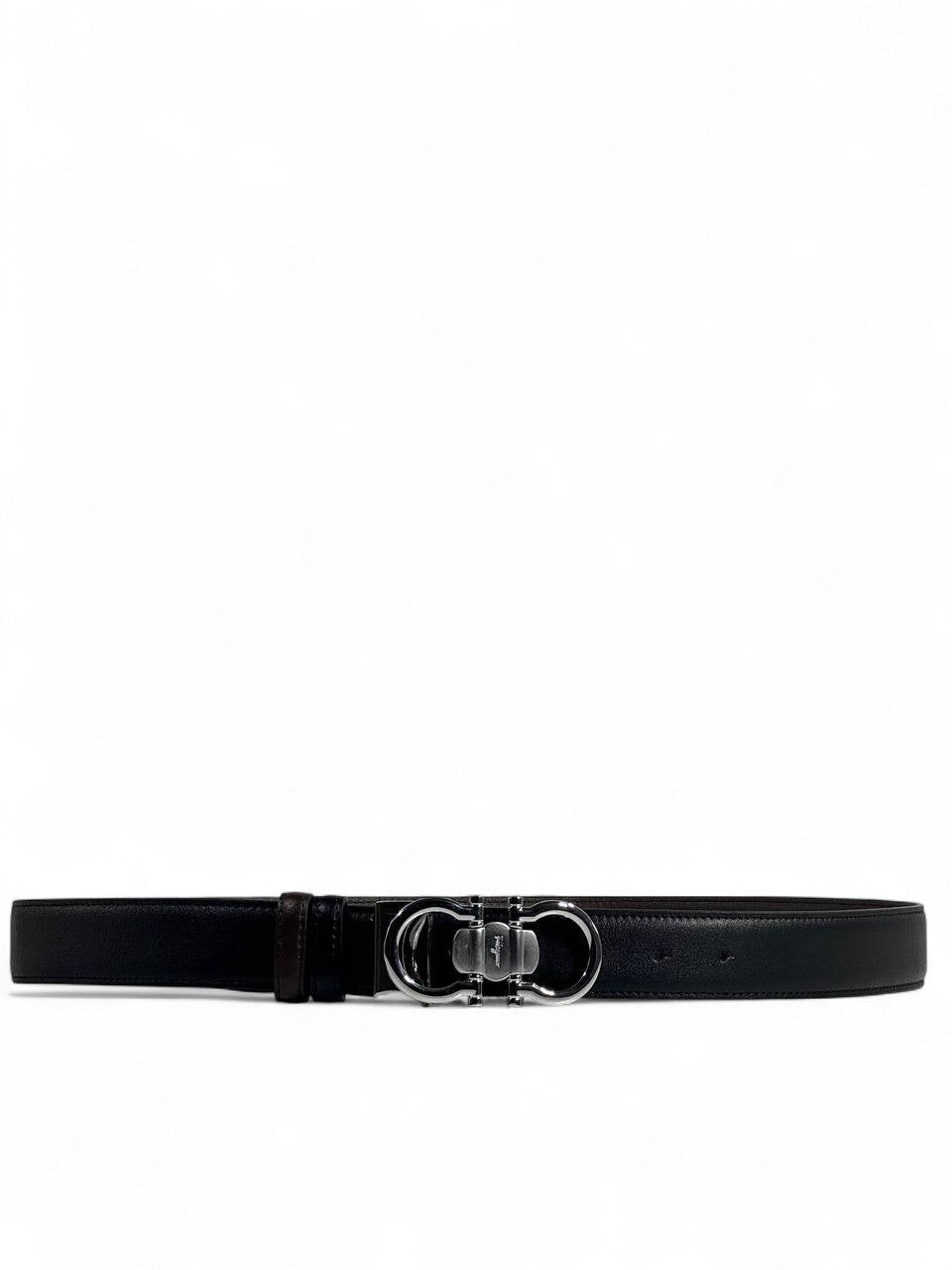 Ferragamo Reversible Leather Belt 110 cm 🖤 | Double-Face | Iconic Gancini Buckle