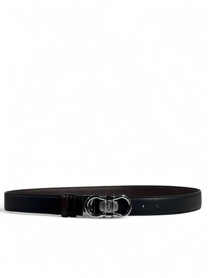 Ferragamo Reversible Leather Belt 110 cm 🖤 | Double-Face | Iconic Gancini Buckle
