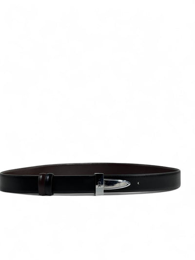Calvin Klein Reversible Leather Belt  🖤 | Sleek Silver Buckle | Double-Face