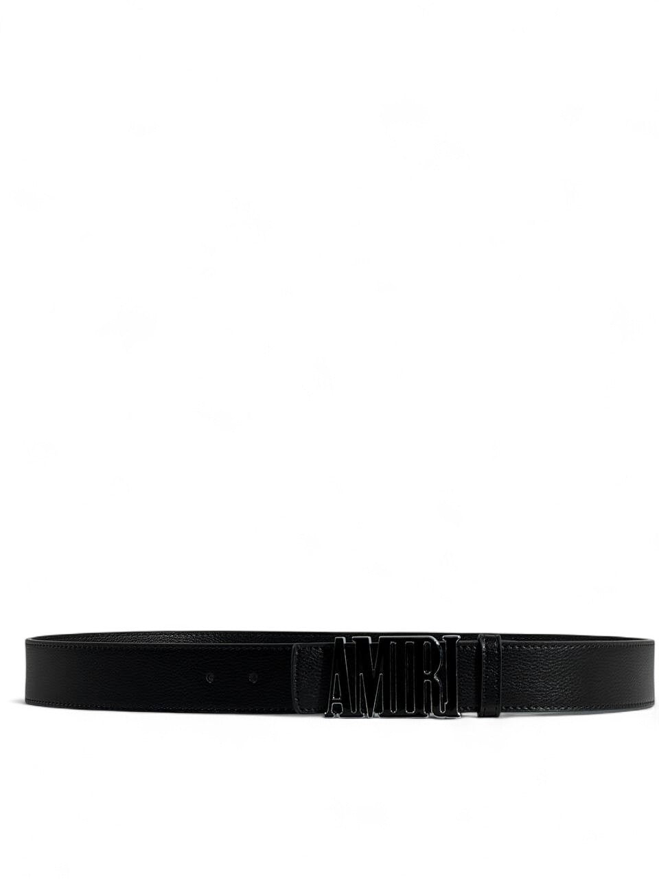 Amiri Black Leather Belt 115 cm 🖤 | Bold Logo Buckle | Luxury Streetwear Style