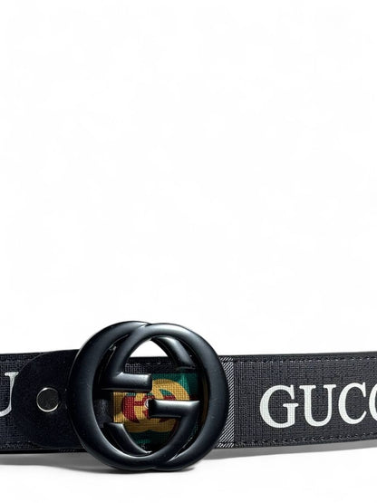 Gucci Black Logo Belt 115 cm 🖤 | Signature Print & Matte Black Buckle 🪶🔥