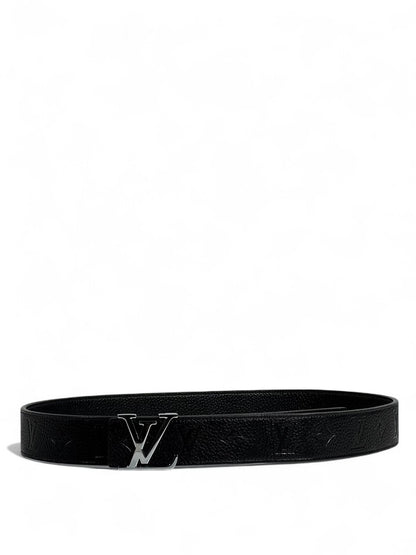 Louis Vuitton Black Monogram Belt 🖤 | Silver LV Buckle | 115 cm