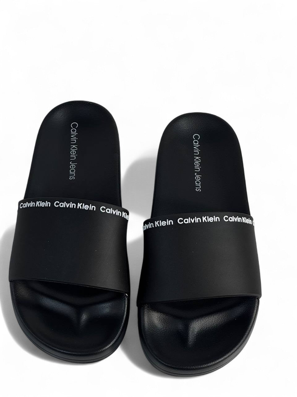 Calvin Klein Jeans Black Slides 🖤 | Minimalist Summer Comfort