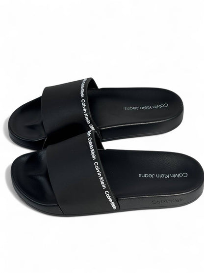 Calvin Klein Jeans Black Slides 🖤 | Minimalist Summer Comfort